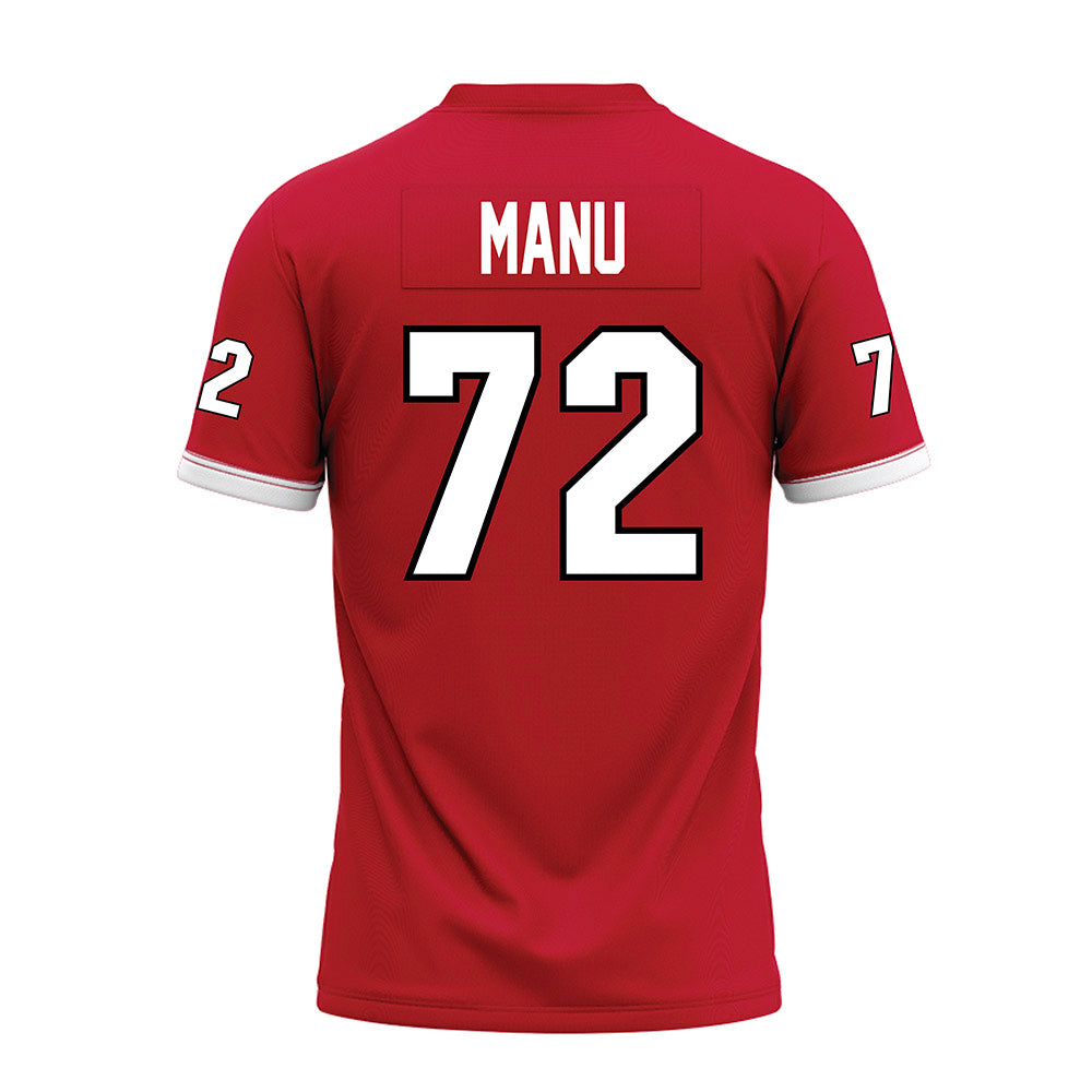 Miami of Ohio - NCAA Football : Kris Manu - Red Premium Football Jersey-1