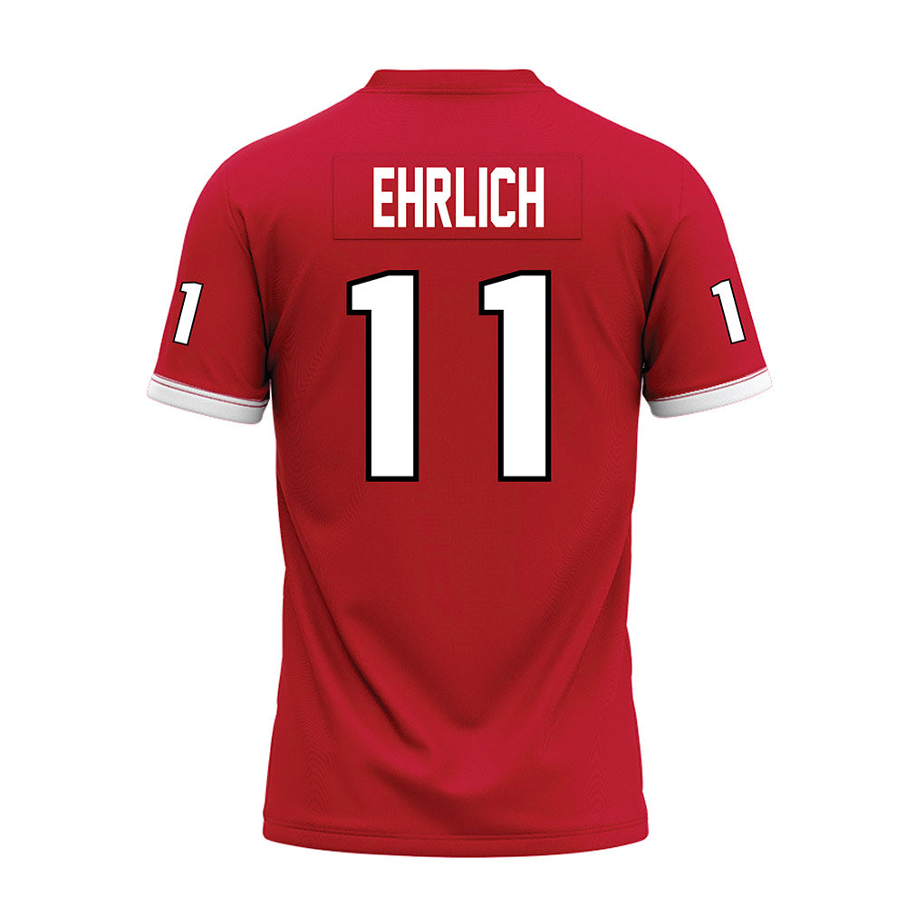 Miami of Ohio - NCAA Football : Noah Ehrlich - Red Premium Football Jersey-1