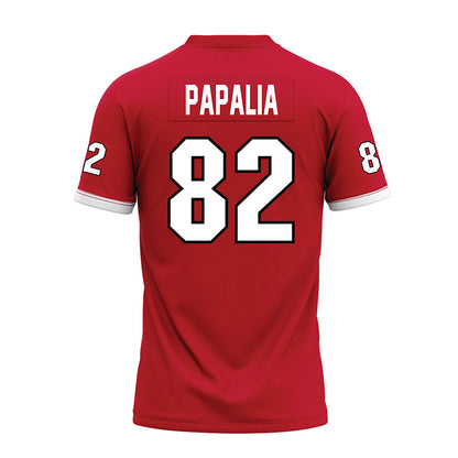 Miami of Ohio - NCAA Football : Paolo Papalia - Red Premium Football Jersey-1