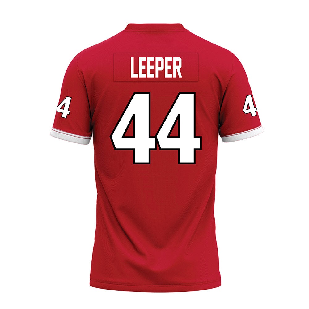 Miami of Ohio - NCAA Football : Grant Leeper - Red Premium Football Jersey-1