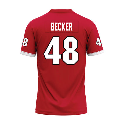 Miami of Ohio - NCAA Football : Chase Becker - Red Premium Football Jersey