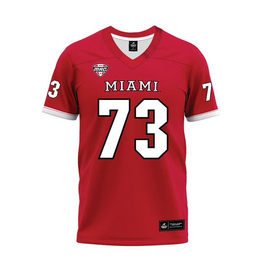 Miami of Ohio - NCAA Football : Brandon Lawhorn Moore - Red Premium Football Jersey-0