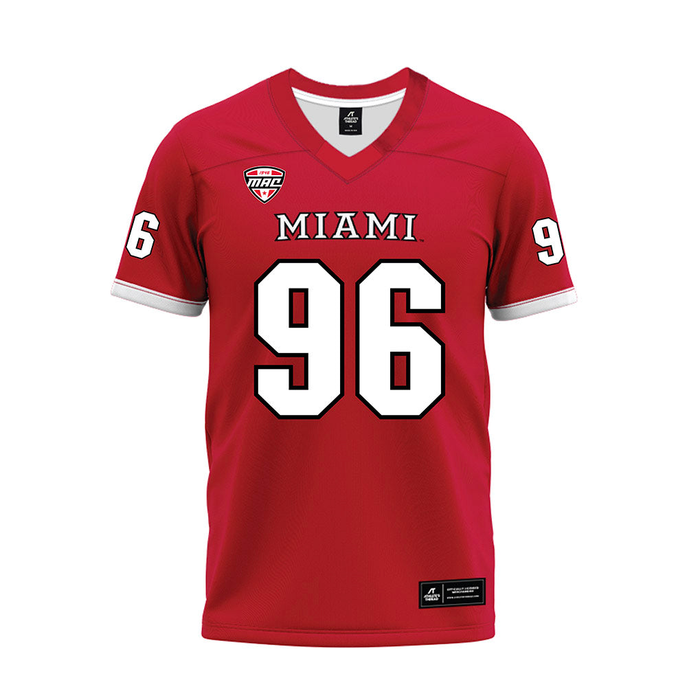 Miami of Ohio - NCAA Football : Carmine Orozco - Red Premium Football Jersey-0