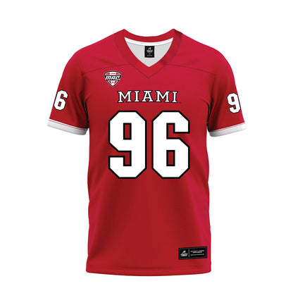 Miami of Ohio - NCAA Football : Carmine Orozco - Red Premium Football Jersey-0