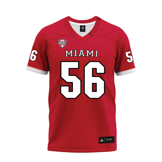 Miami of Ohio - NCAA Football : Mitchell Butler - Red Premium Football Jersey-0
