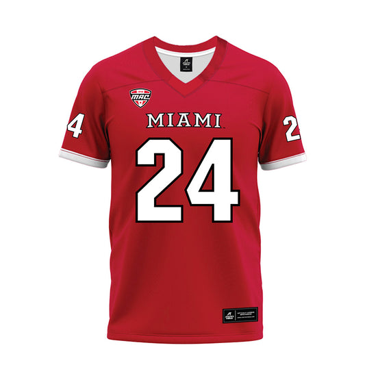 Miami of Ohio - NCAA Football : Mychal Yharbrough - Red Premium Football Jersey