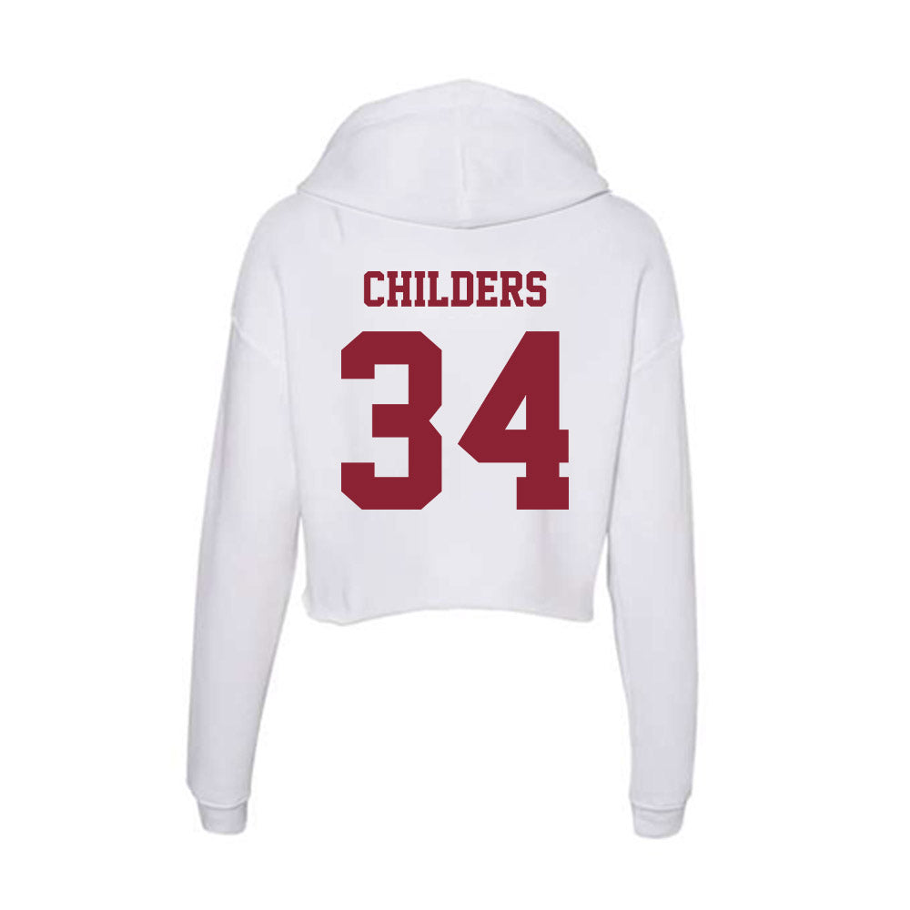  - NCAA Women's Basketball : Avery Childers - Women's Crop Fleece Hoodie-1