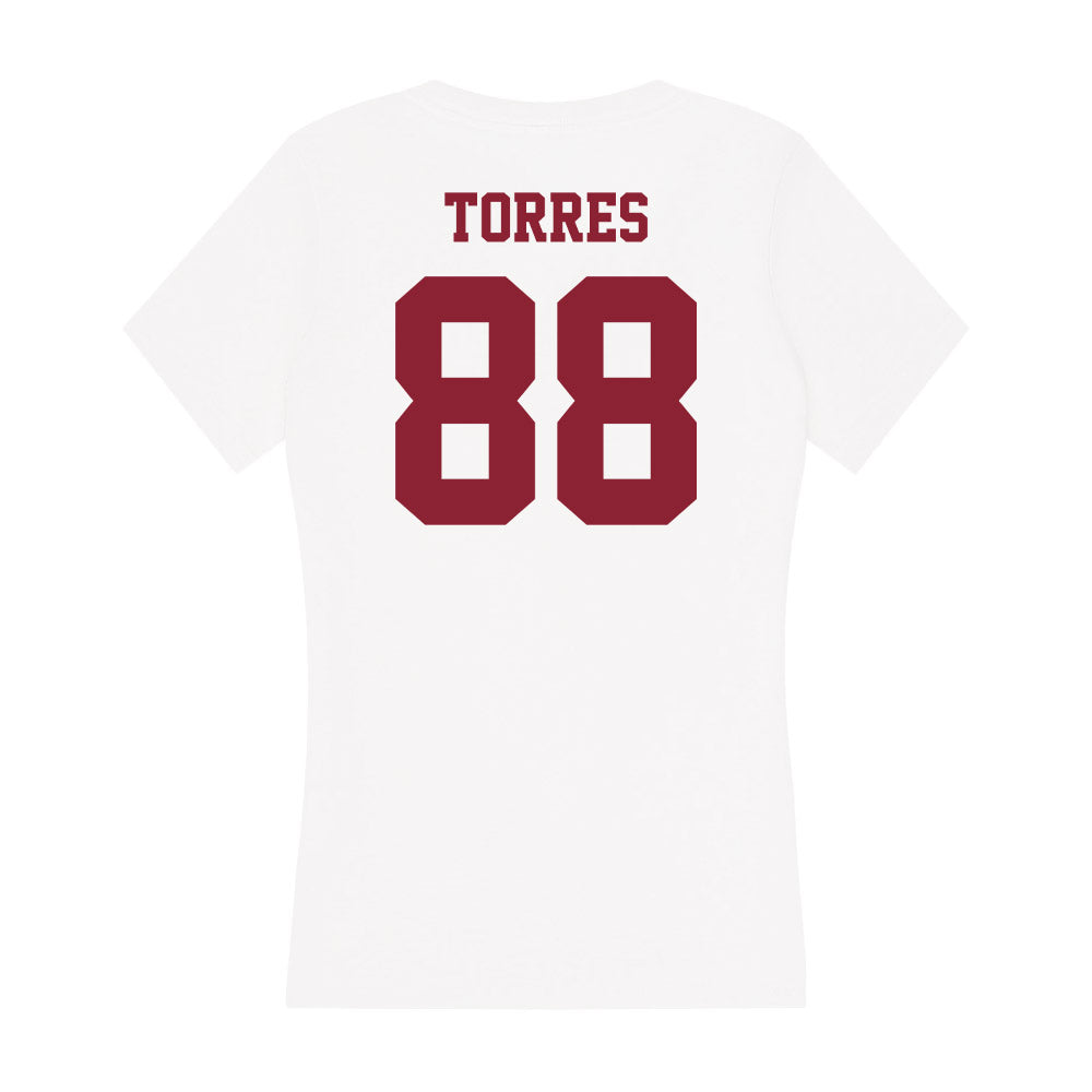 UMass - NCAA Softball : Odyssey Torres - Women's V-Neck T-Shirt-1