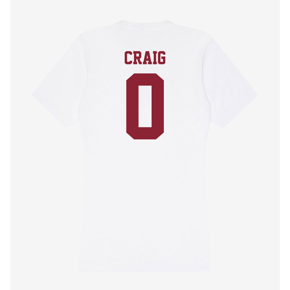 UMass - NCAA Football : Derrieon Craig - Women's V-Neck T-Shirt-1