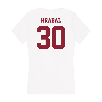 UMass - NCAA Men's Ice Hockey : Michael Hrabal - Women's V-Neck T-Shirt-1