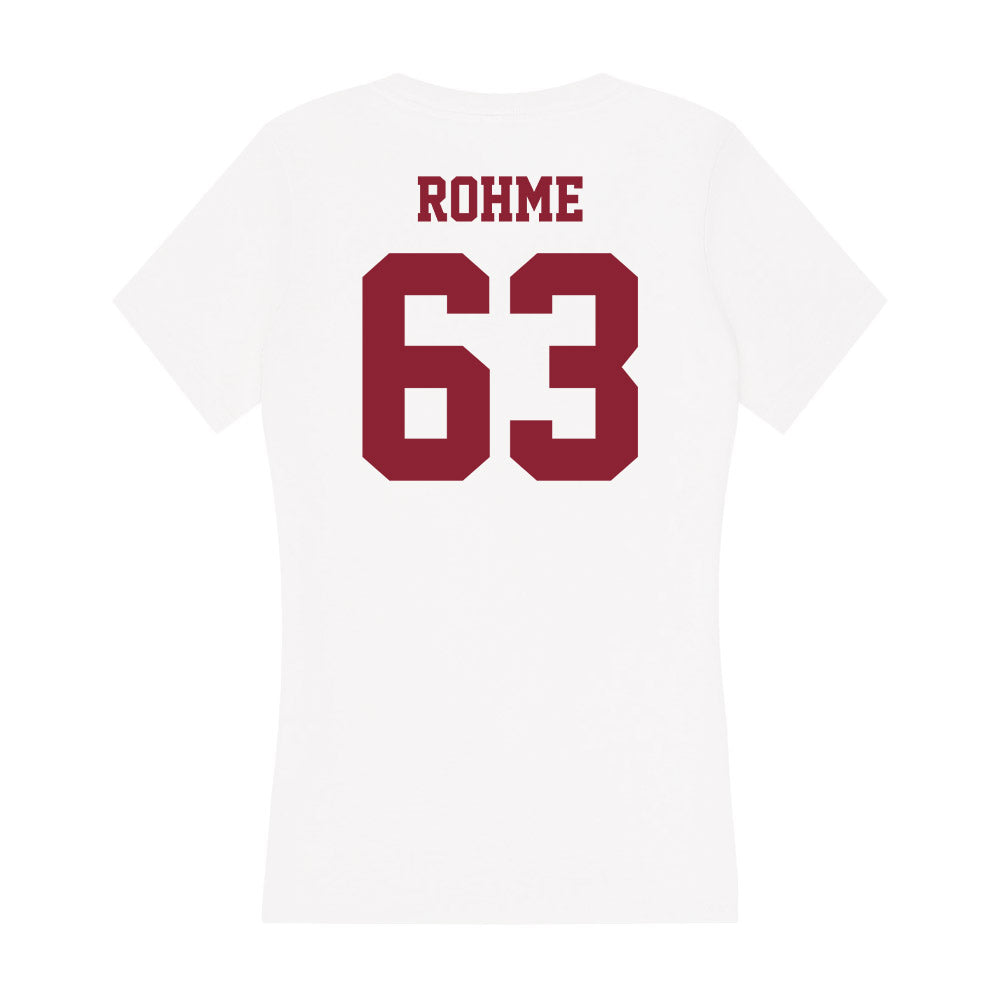 UMass - NCAA Football : Brayden Rohme - Women's V-Neck T-Shirt-1