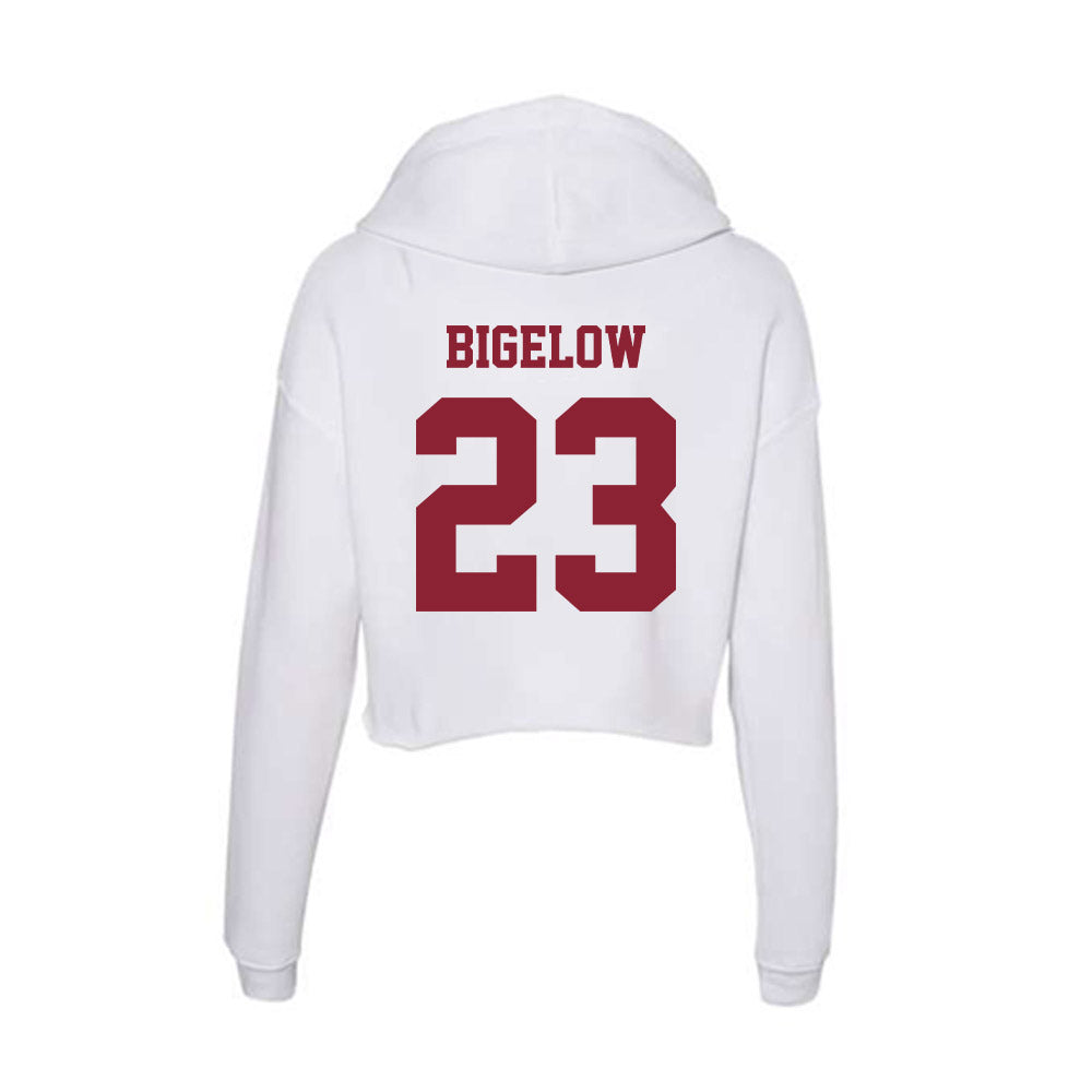  - NCAA Baseball : Leif Bigelow - Women's Crop Fleece Hoodie-1