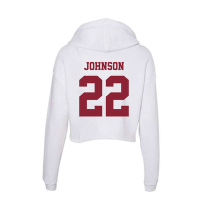  - NCAA Football : Gerrell Johnson - Women's Crop Fleece Hoodie-1