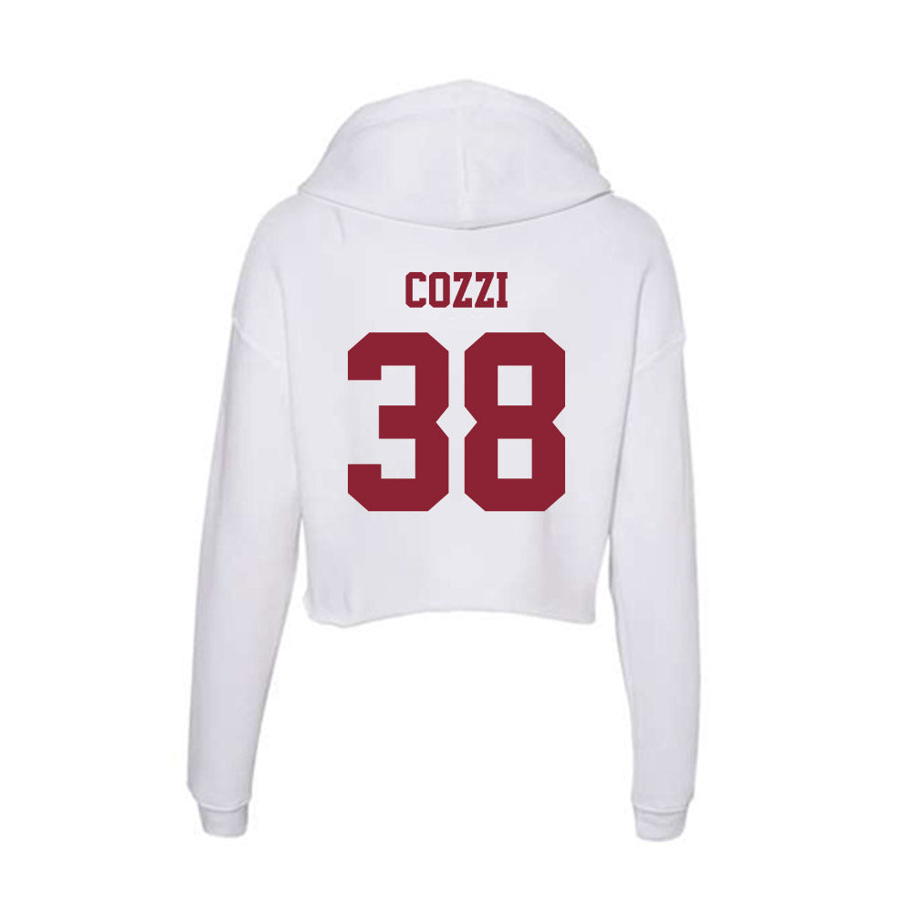  - NCAA Baseball : Jason Cozzi - Women's Crop Fleece Hoodie-1