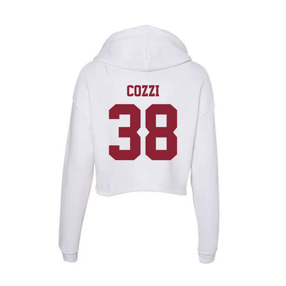  - NCAA Baseball : Jason Cozzi - Women's Crop Fleece Hoodie-1