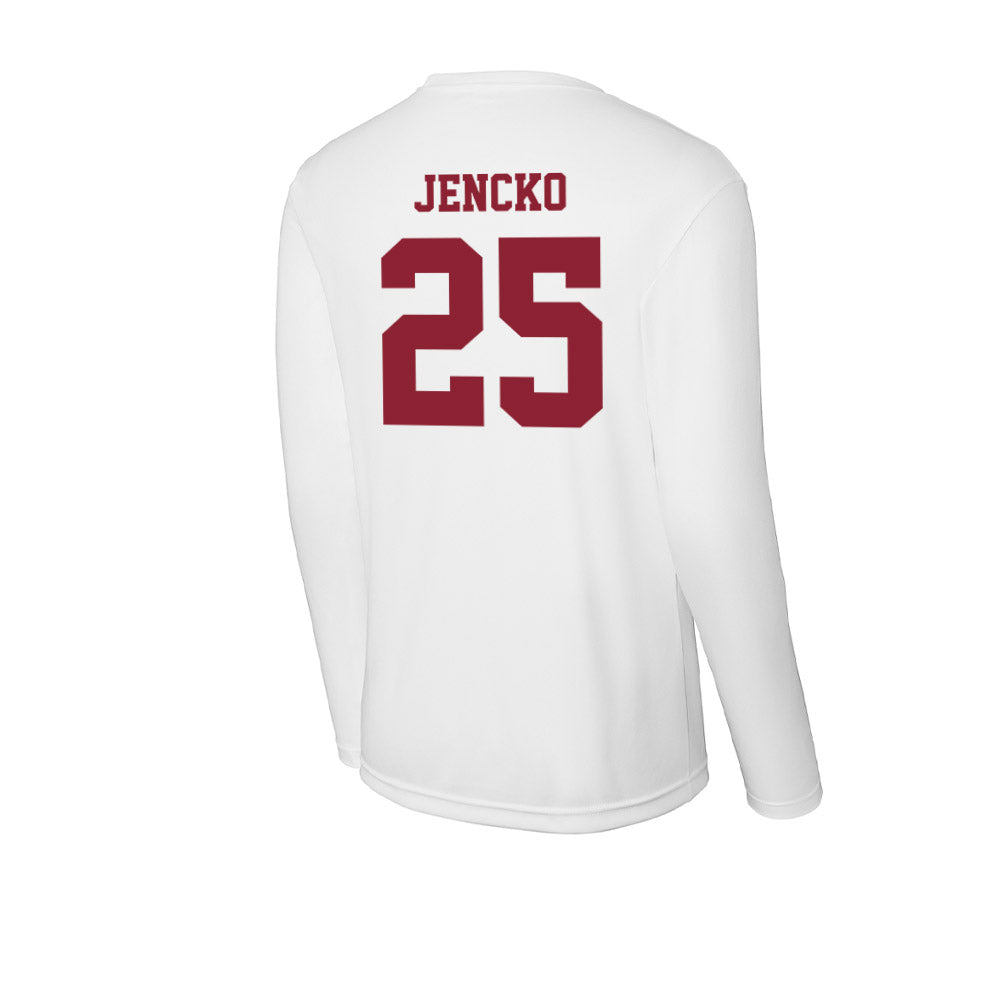 UMass - NCAA Men's Ice Hockey : Daniel Jencko - Activewear Long Sleeve T-Shirt-1