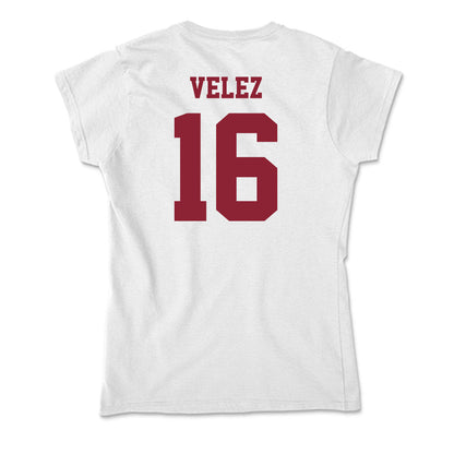 UMass - NCAA Men's Soccer : Shane Velez - Soft Style Women’s T-Shirt-1