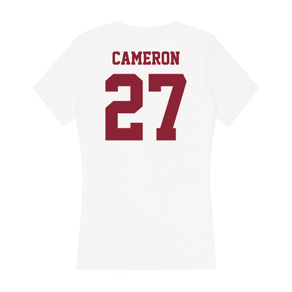 UMass - NCAA Men's Ice Hockey : Michael Cameron - Women's V-Neck T-Shirt-1