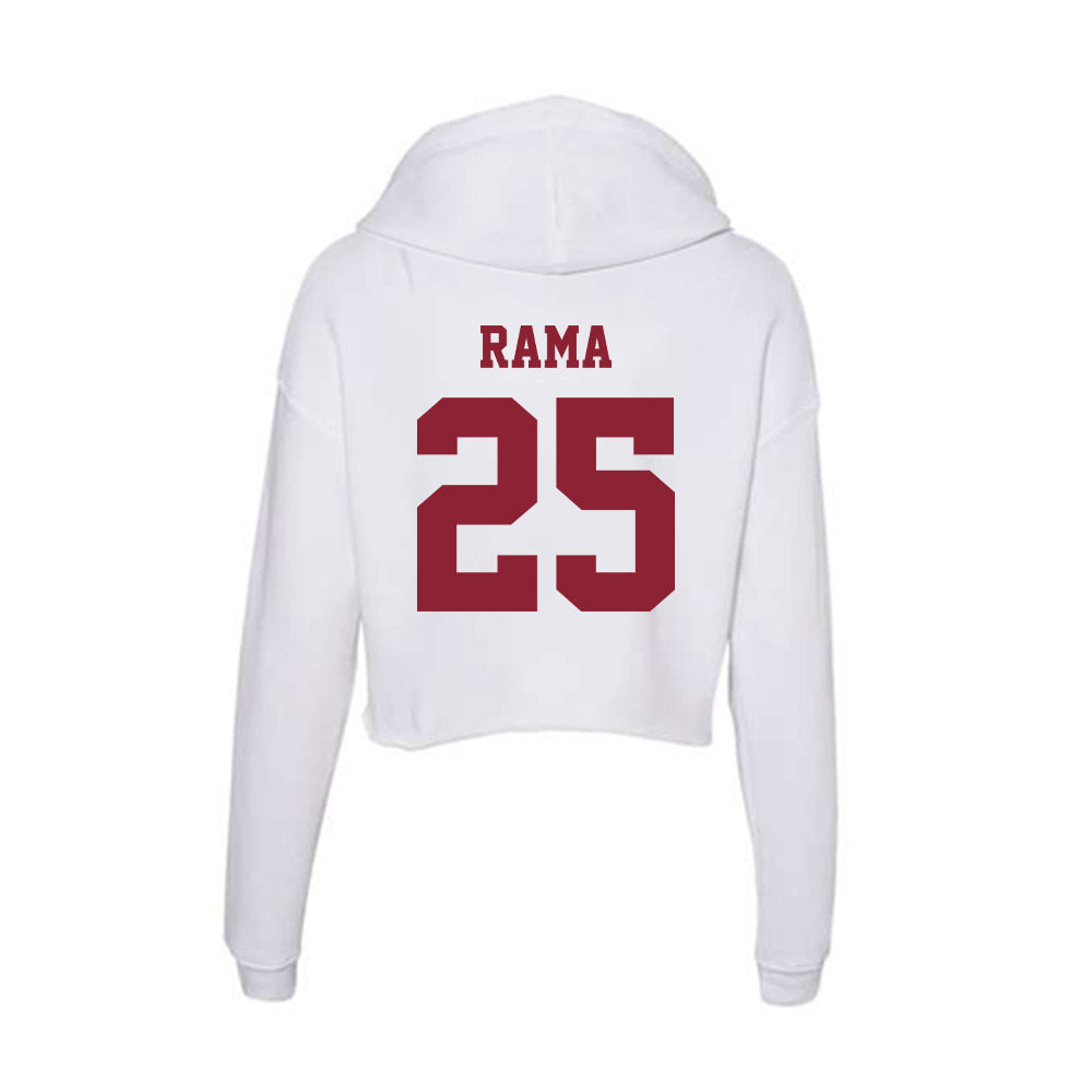  - NCAA Softball : Angie Rama - Women's Crop Fleece Hoodie-1