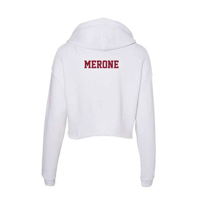  - NCAA Women's Swimming & Diving : Ali Merone - Women's Crop Fleece Hoodie-1