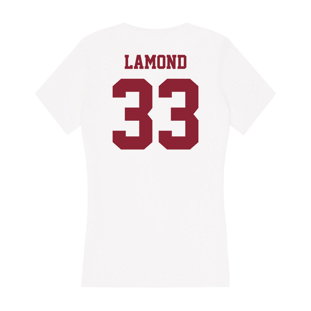 UMass - NCAA Women's Soccer : Ashley Lamond - Women's V-Neck T-Shirt-1