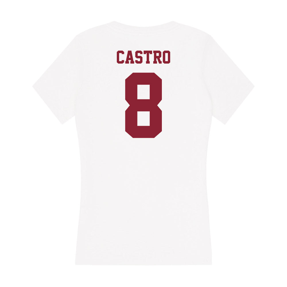 UMass - NCAA Softball : Lydia Castro - Women's V-Neck T-Shirt-1