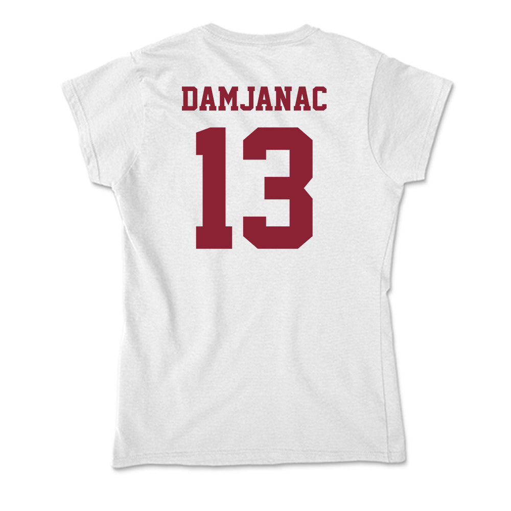 UMass - NCAA Men's Basketball : Luka Damjanac - Soft Style Women’s T-Shirt-1