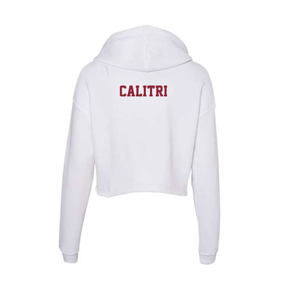  - NCAA Men's Track & Field : Nicholas Calitri - Women's Crop Fleece Hoodie-1