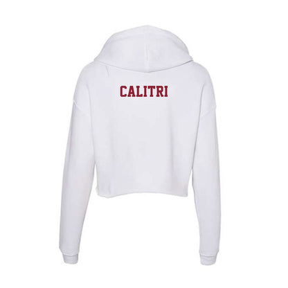  - NCAA Men's Track & Field : Nicholas Calitri - Women's Crop Fleece Hoodie-1