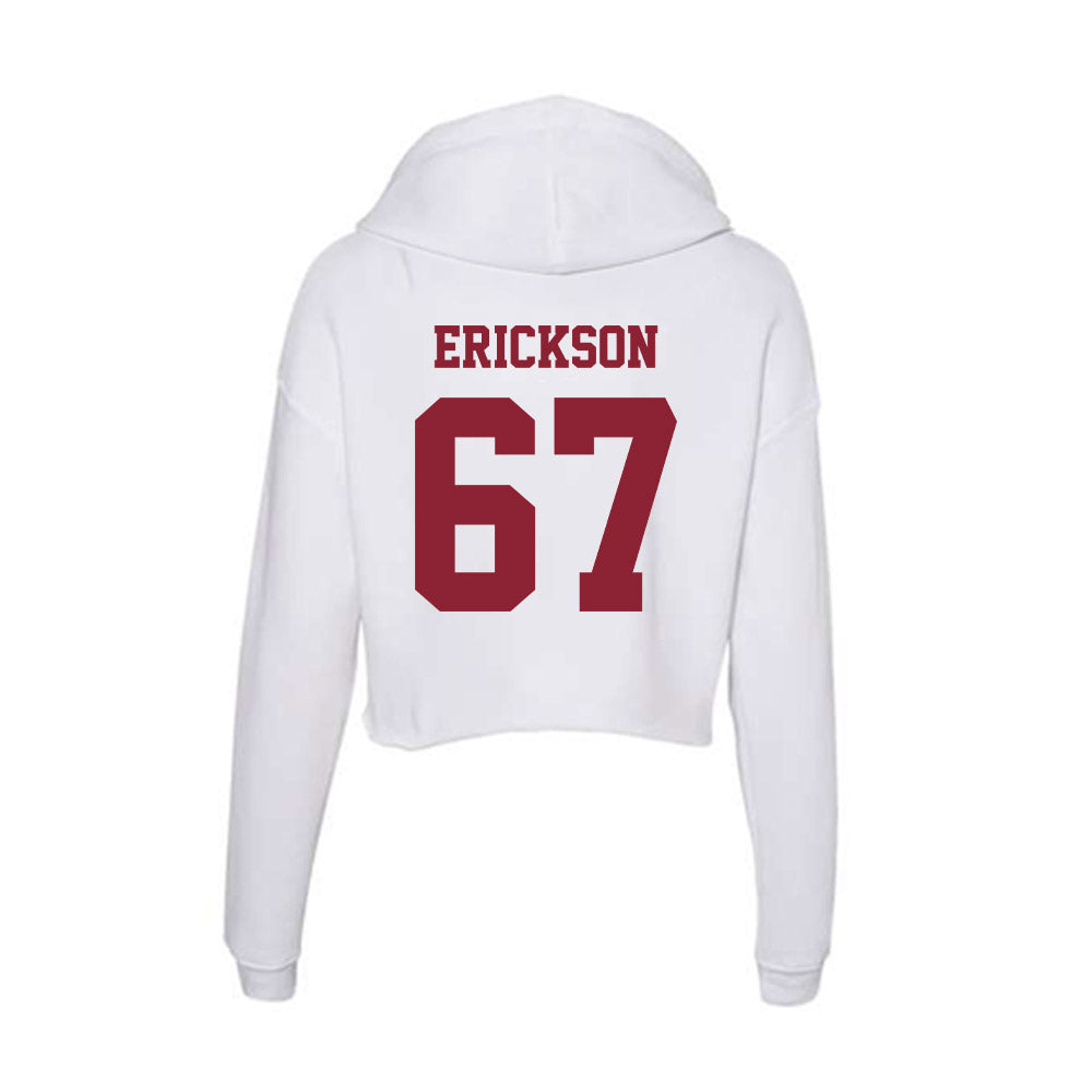  - NCAA Football : Cole Erickson - Women's Crop Fleece Hoodie-1