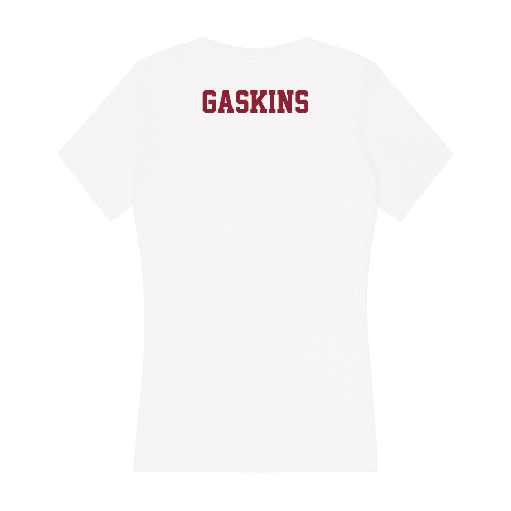 UMass - NCAA Men's Track & Field : Godot Gaskins - Women's V-Neck T-Shirt-1