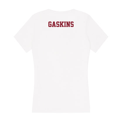 UMass - NCAA Men's Track & Field : Godot Gaskins - Women's V-Neck T-Shirt-1