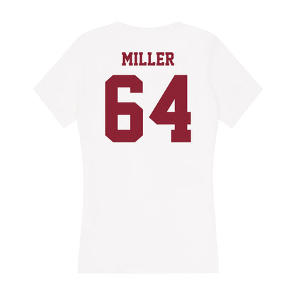 UMass - NCAA Football : Peyton Miller - Women's V-Neck T-Shirt-1