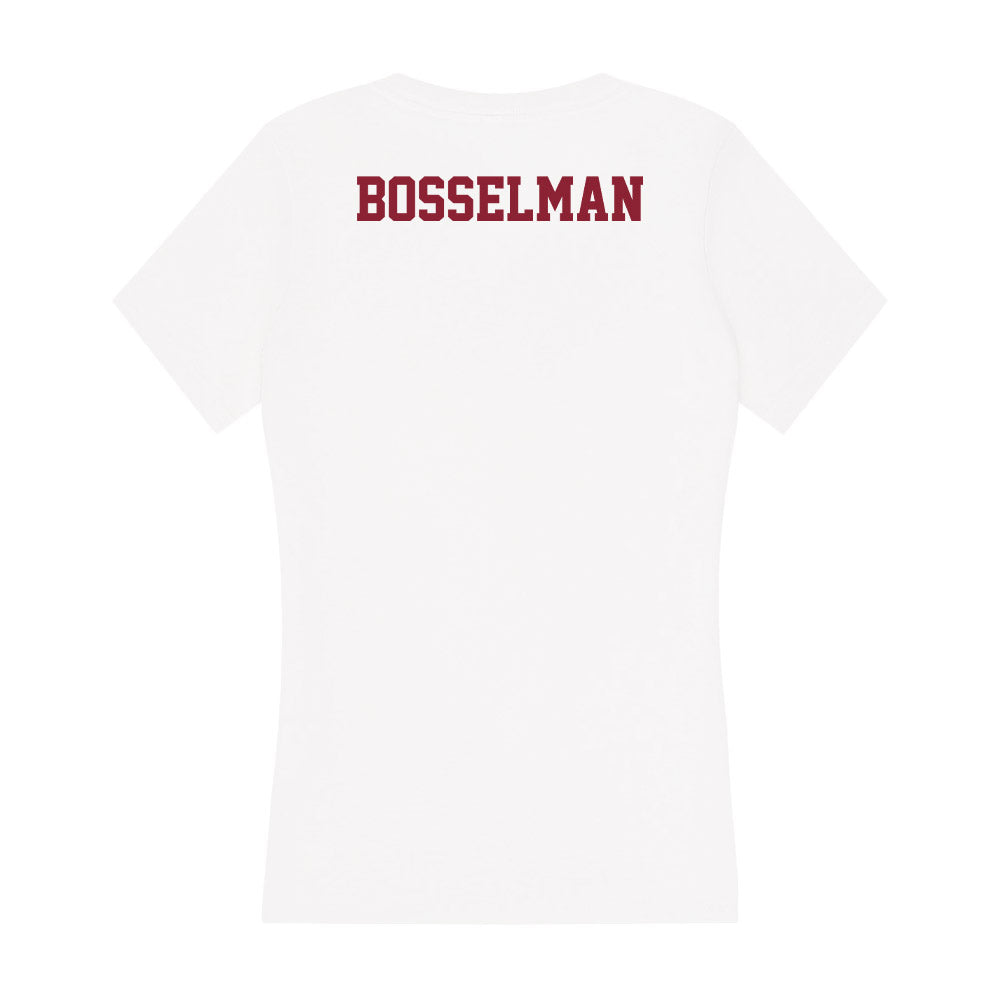 UMass - NCAA Women's Cross Country : Ella Bosselman - Women's V-Neck T-Shirt-1