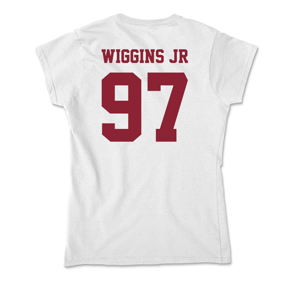 UMass - NCAA Football : Jermaine Wiggins Jr - Soft Style Women’s T-Shirt-1