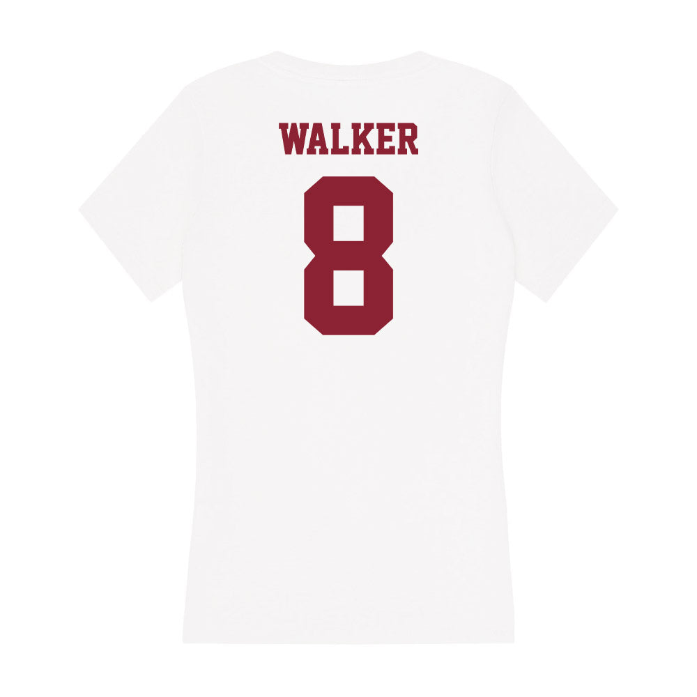 UMass - NCAA Men's Basketball : Lewis Walker - Women's V-Neck T-Shirt-1