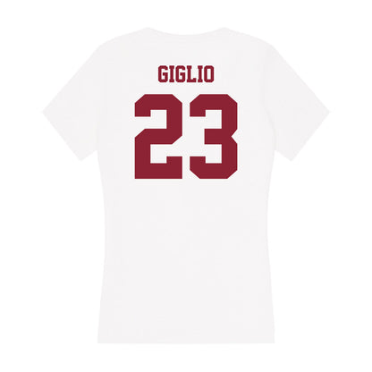 UMass - NCAA Men's Soccer : Chris Giglio - Women's V-Neck T-Shirt-1