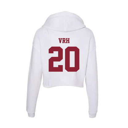  - NCAA Men's Soccer : Ivan Vrh - Women's Crop Fleece Hoodie-1