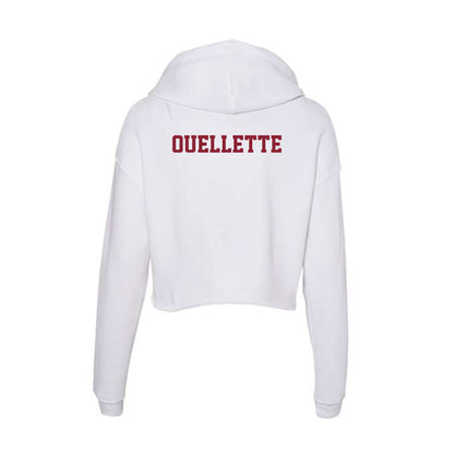  - NCAA Men's Track & Field : Liam Ouellette - Women's Crop Fleece Hoodie-1