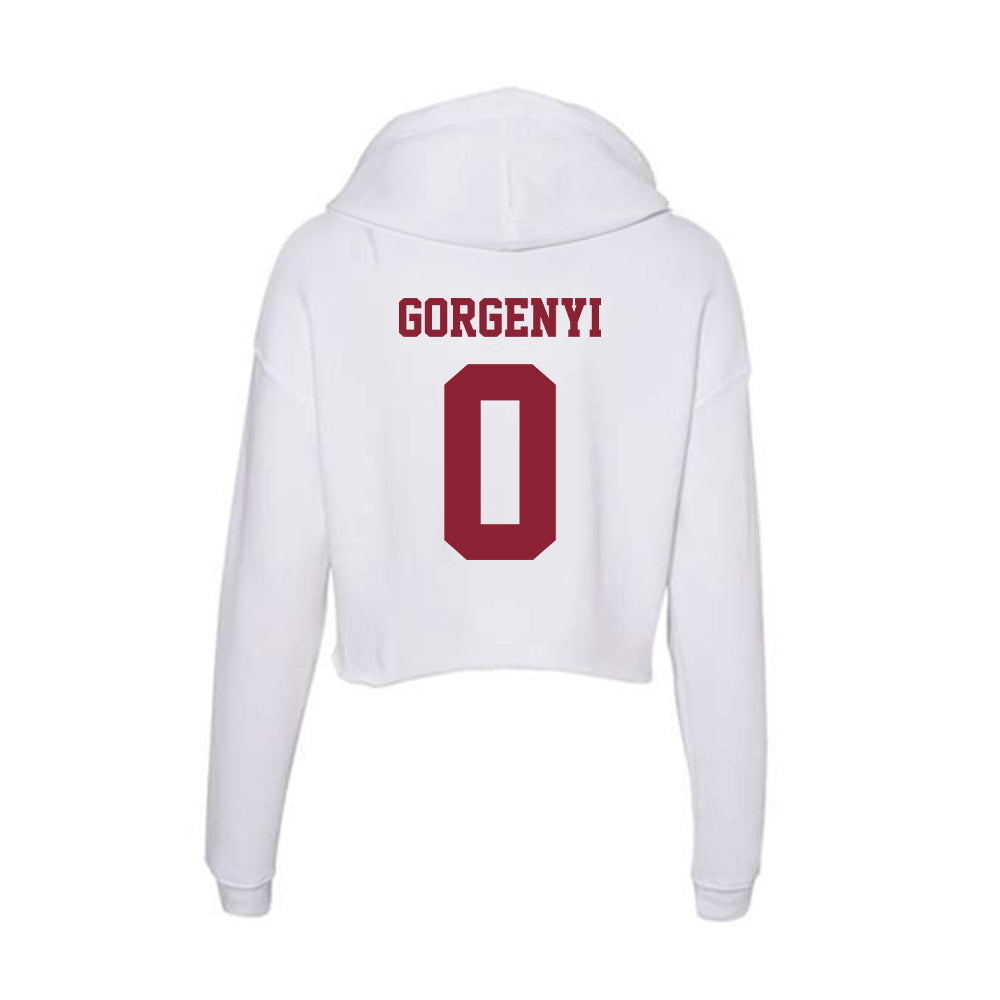  - NCAA Women's Track & Field : katelyn Gorgenyi - Women's Crop Fleece Hoodie-1