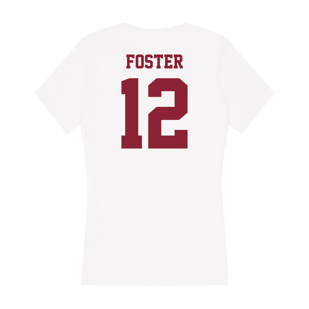 UMass - NCAA Men's Basketball : Tarique Foster - Women's V-Neck T-Shirt-1