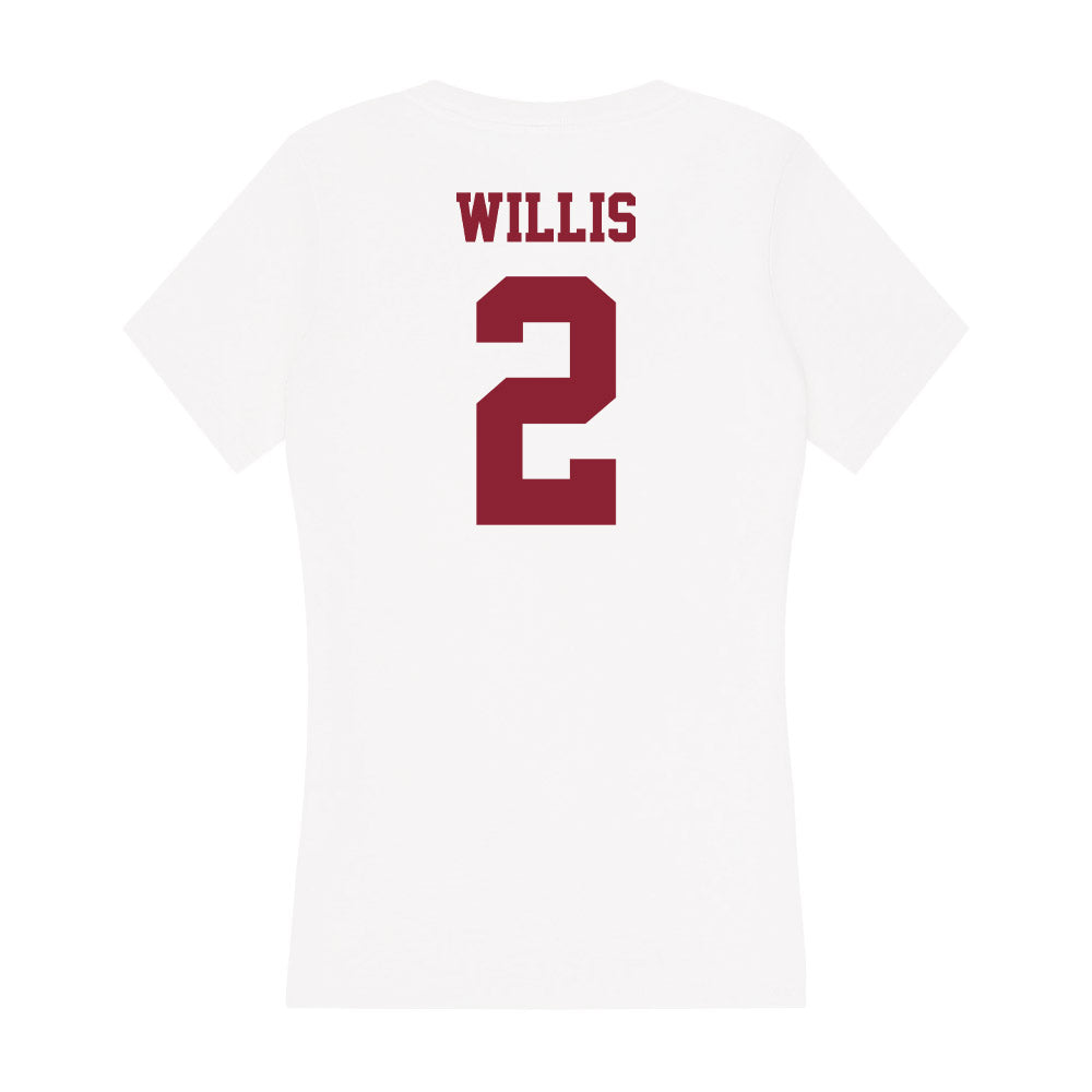 UMass - NCAA Men's Soccer : Michael Willis - Women's V-Neck T-Shirt-1