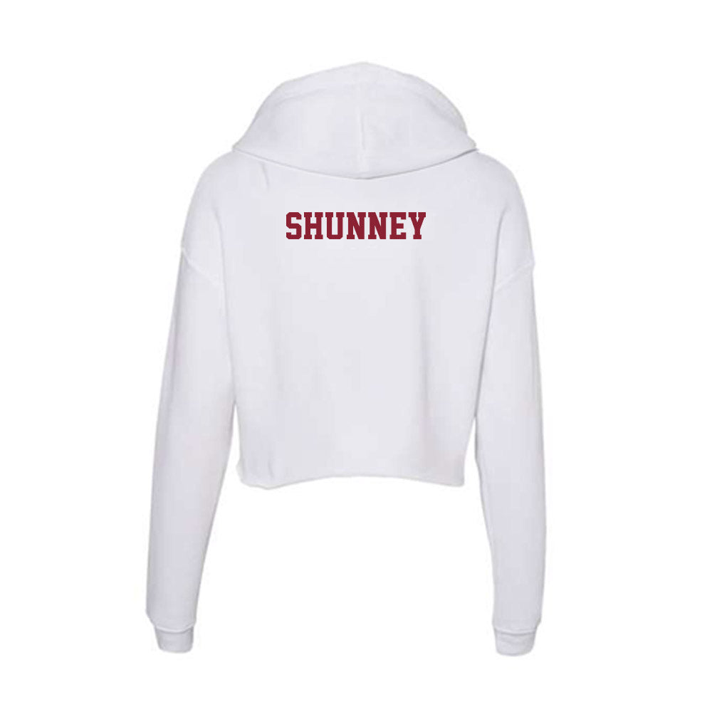  - NCAA Women's Cross Country : Rylee Shunney - Women's Crop Fleece Hoodie-1