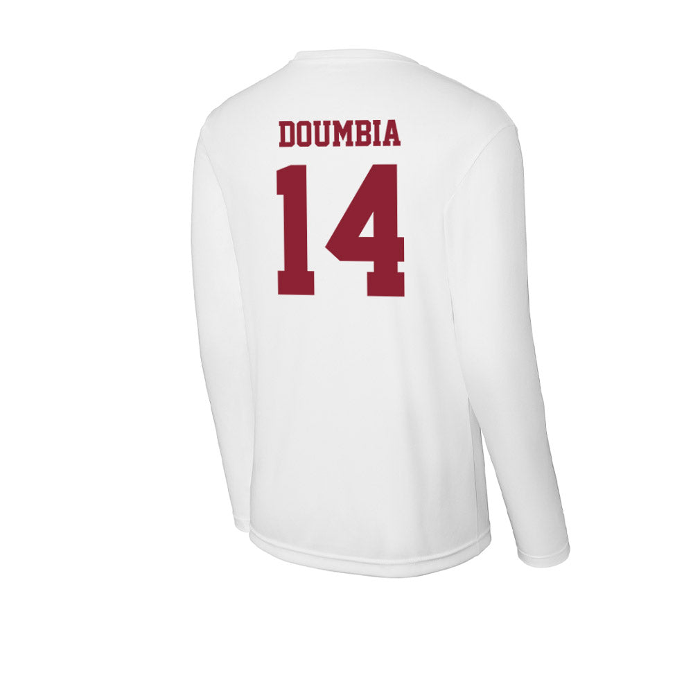 UMass - NCAA Men's Basketball : Amadou Doumbia - Activewear Long Sleeve T-Shirt-1