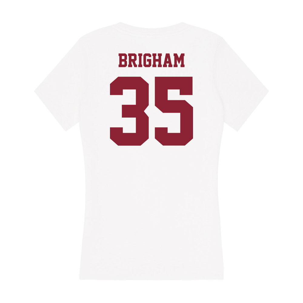 UMass - NCAA Men's Basketball : John Brigham - Women's V-Neck T-Shirt-1