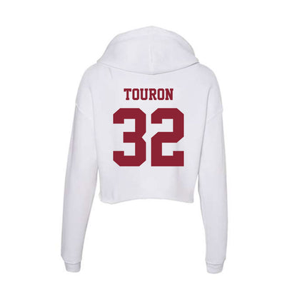  - NCAA Football : Jose Touron - Women's Crop Fleece Hoodie-1