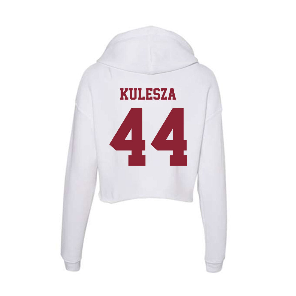  - NCAA Women's Basketball : Stefanie Kulesza - Women's Crop Fleece Hoodie-1