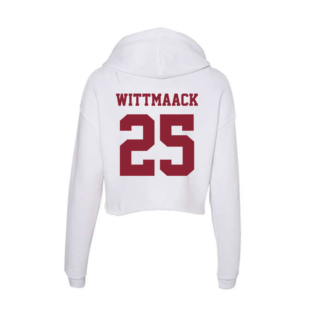  - NCAA Men's Lacrosse : Jack Wittmaack - Women's Crop Fleece Hoodie-1