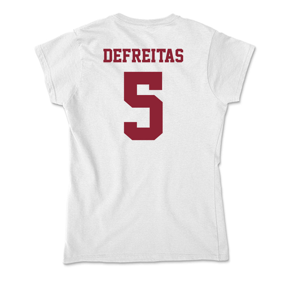 UMass - NCAA Women's Soccer : Sarah DeFreitas - Soft Style Women’s T-Shirt-1