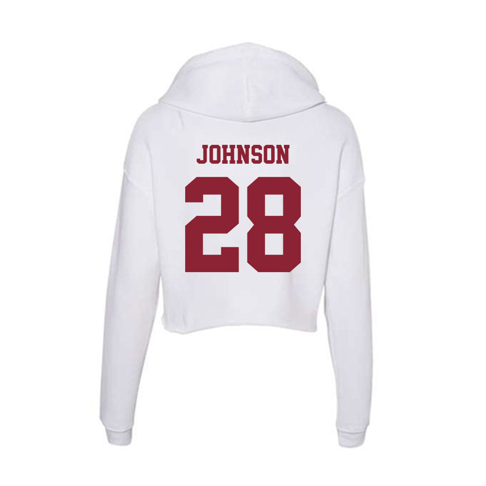  - NCAA Men's Lacrosse : Xander Johnson - Women's Crop Fleece Hoodie-1